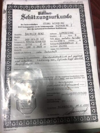 1971  Limuzína Mercedes-Benz 300SEL full